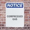 Signmission Compressed Gas OSHA Notice Sign, Plastic, 10in W x 14in L, 2PK OS-2PACK-NS-P-1014-V-10753 - alternate 3